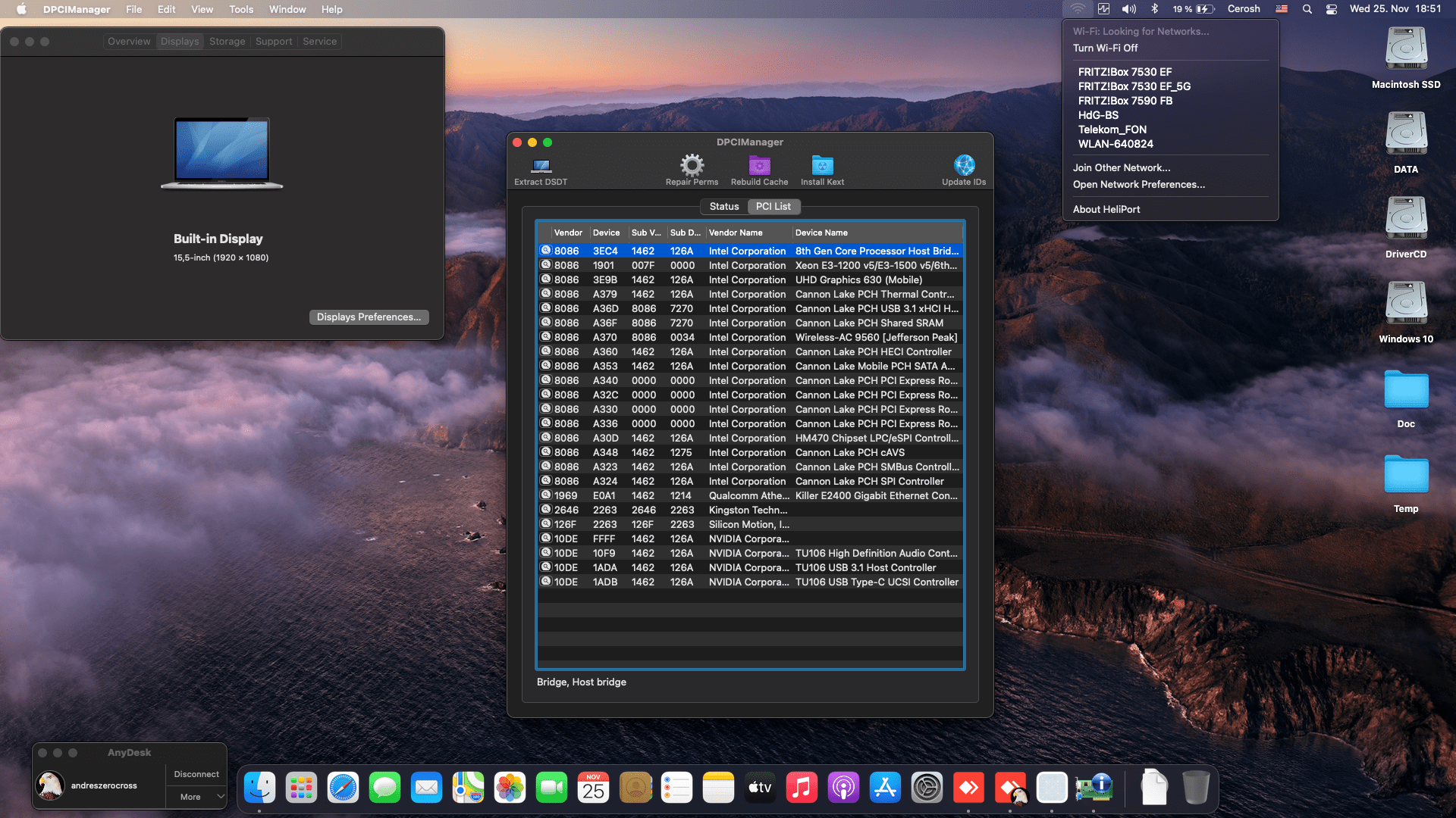 MSI GL63 8SE 071 [CoffeeLake   Intel UHD 630 + RTX 2060]   OpenCore 2